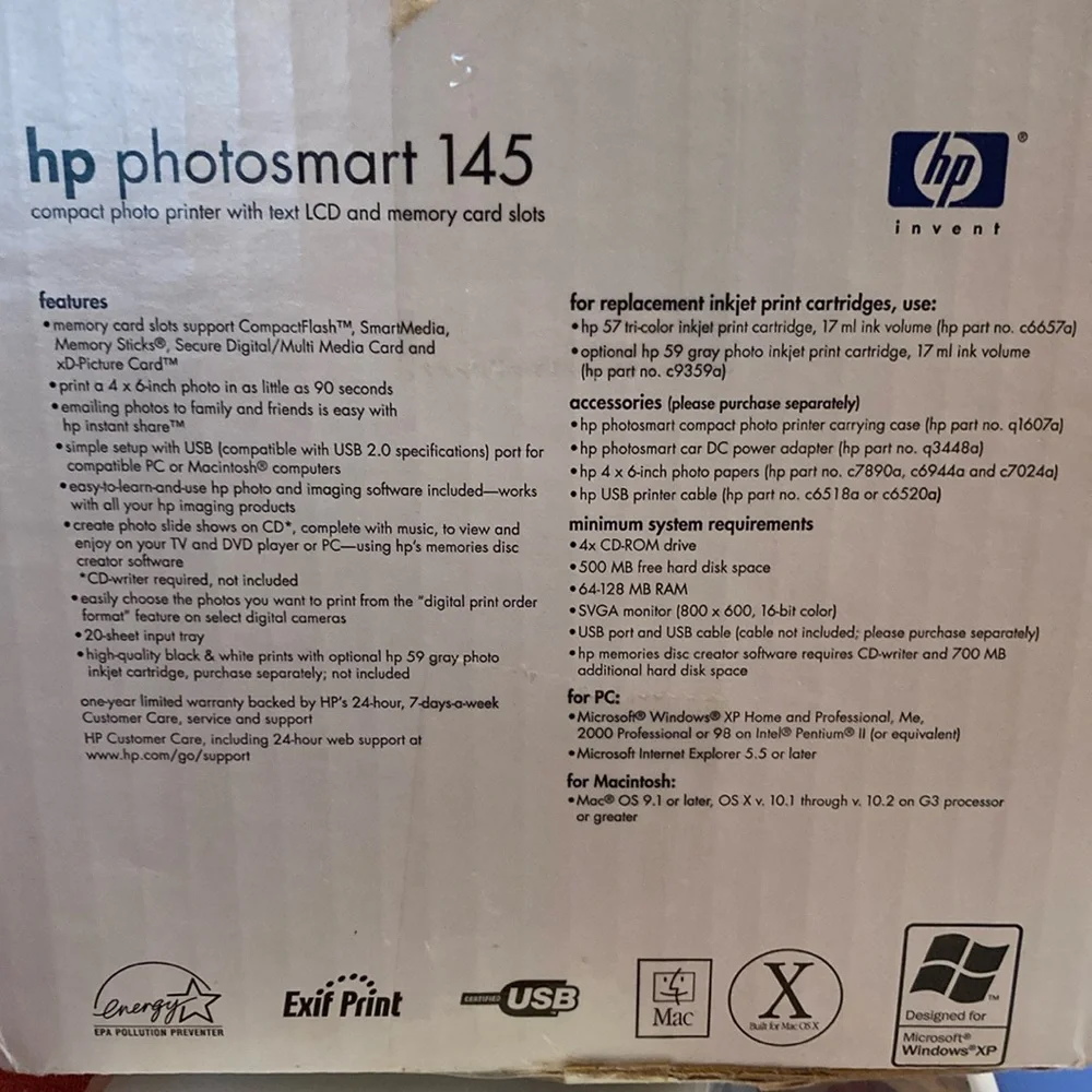 HP Photosmart 145 Compact Photo Printer